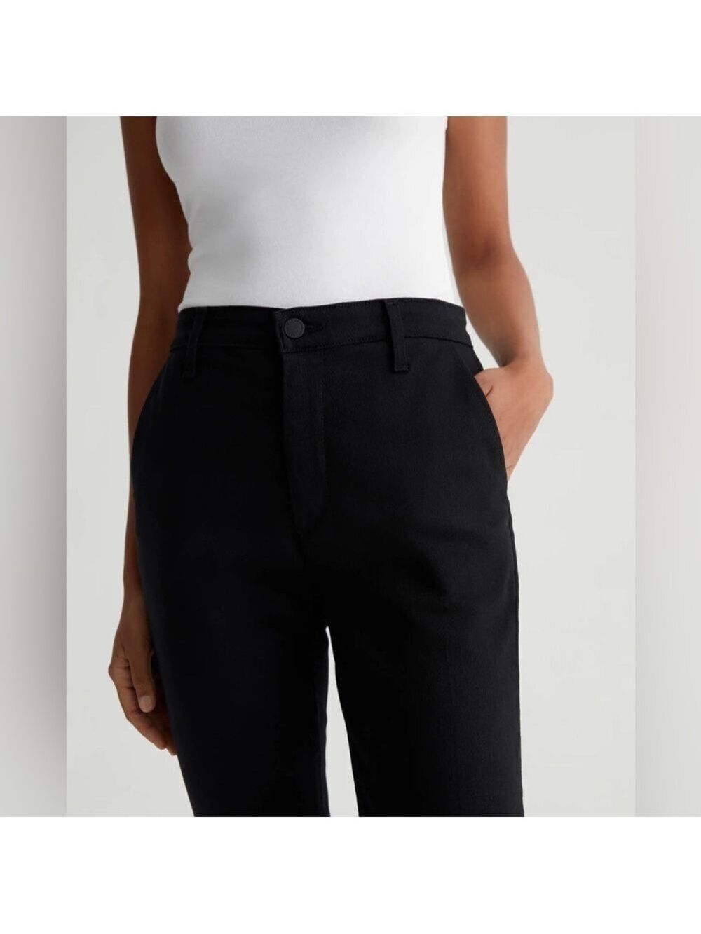 Ag Adriano Goldschmied Tailored Kinsley High-Rise Crop Boot Jeans Size 25 - Picture 3 of 14